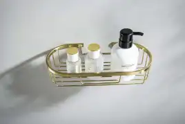 Полка для душа Aquatek AQ4916BG, Золото матовое