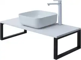 Комплект кронштейнов Aquanet Магнум черный матовый