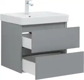 Тумба под раковину Aquanet Вега 2.0 60 мисти грин, подвесная, 337959