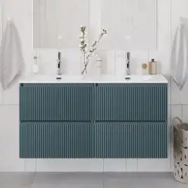 Тумба под раковину BelBagno UNO-1200-4C-SO-AO подвесная, Голубой Матовый