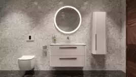 Унитаз подвесной безободковый Creavit Elegant EG321-11CB00E-0000 с сиденьем микролифт Белый