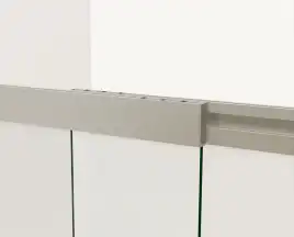 Шторка на ванну Vincea VSB-1E 100 см, VSB-1E100CLGM, профиль Оружейная сталь, стекло Прозрачное