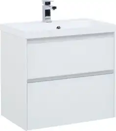 Тумба под раковину Aquanet Гласс 60 белый 196961