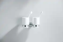 Стакан для ванной Aquatek Бетта AQ4617CR двойной, Хром