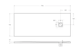 Душевой поддон BelBagno UNO 170х70 из искусственного камня, TRAY-MR-UNO-AH-170/70-35-W-CR, Белый