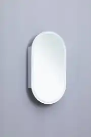 Зеркальный шкаф Aquanet Монте 50 белый, с LED подсветкой, 344787