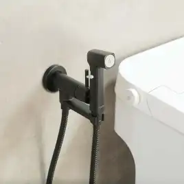 Смеситель с гигиеническим душем Aquatek Ника AQ1819MB, Черный матовый