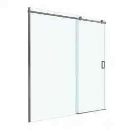 Душевая дверь BelBagno SOFT_CLOSE-2-BF-1-180-C-GM стекло прозрачное, профиль Оружейная сталь