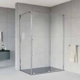 Душевой уголок Vincea Arno 150х90 VSR-1A9015CL, дверь раздвижная, профиль хром, стекло прозрачное