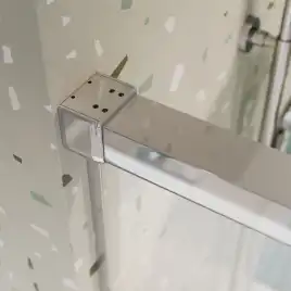 Душевая шторка на ванну CEZARES TANDEM-SOFT-VF-2-170/145-C-Cr-IV стекло Прозрачное, профиль Хром