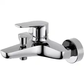 Смеситель для ванны Aquatek Бетта AQ1140CR, однорычажный, с коротким изливом, Хром