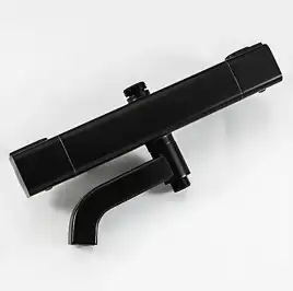 Душевая система Gappo G2491-6  с тропическим душем и термостатом, Черный матовый