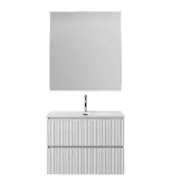 Тумба под раковину BelBagno UNO-MINI-900-2C-SO-BO подвесная, Bianco Opaco