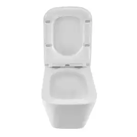 Подвесной унитаз Azario PRO PRO-002 UQ3 безободковый, смыв Торнадо, в комплекте с сидением микролифт, Белый глянцевый