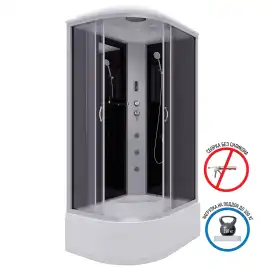 Душевая кабина Niagara Classic 120х80х215 NG-2510-14RF
(NG-3520-14R) высокий поддон, с гидромассажем, 25101434RF