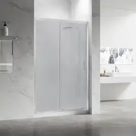 Душевая дверь Veconi Vianno VN-55 140 см, VN55-140-02-C8, профиль Хром, стекло Рифленное