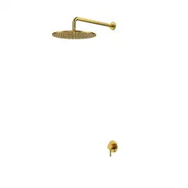 Душевая система для душа WHITECROSS Y brushed gold YSET01GLB, скрытого монтажа, Золото брашированное