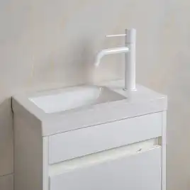 Тумба с раковиной AVS Миниатюра 40 R белая, K821-08-400R-WG-04-410WG