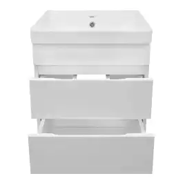 Тумба с раковиной Azario Эстима 50 CS00094637, подвесная, Белая глянцевая