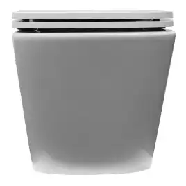 Подвесной унитаз Azario Armonia AZ-2403 безободковый, смыв Торнадо, в комплекте с сидением микролифт, Белый глянцевый