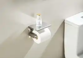 Держатель туалетной бумаги Aquatek Европа AQ4939CR с полкой, Хром