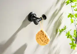 Крючок для полотенец Aquatek Классик AQ4502MB двойной, Черный матовый