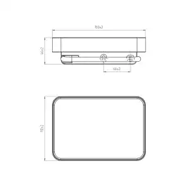 Держатель для туалетной бумаги AVS Pawns черный матовый, с полочкой