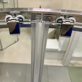 Душевой уголок AVS Раунд 120x80 профиль хром, стекло прозрачное, 803-0022-195-1280-CR-T