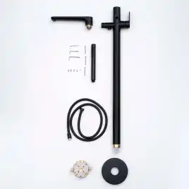 Напольный смеситель для ванны Aquatek Ника AQ1845MB, Черный матовый