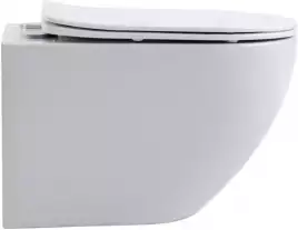 Унитаз подвесной Aquanet Rimless Cetus 2.0 W LX-1901, с сиденьем микролифт