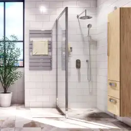 Душевой уголок WasserKRAFT Berkel 48P 110х90 48P15 профиль Хром стекло Прозрачное