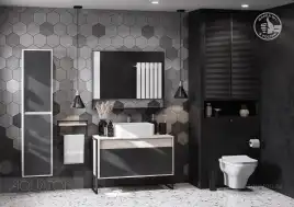 Зеркало Aquaton Лофт Урбан 100х80 1A248002LQX50 без подсветки, Дерево светлое