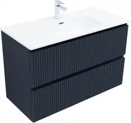 Тумба под раковину Aquanet Джейн (Flat) 100 маренго, подвесная, 335431