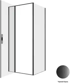 Душевой уголок Allen Brau Priority 90x80 3.31027.BBA + 3.31042.BBA черный браш