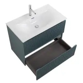 Тумба под раковину BelBagno UNO-900-2C-SO-AO подвесная, Голубой Матовый