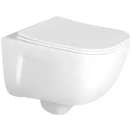 Подвесной унитаз Aquatek Дива AQ2012-00 безободковый, с сиденьем микролифт, Белый
