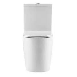 Унитаз напольный Azario LUMA TORNADO FLUSHING AZ-1253ST безободковый, смыв Торнадо, с бачком и сидением микролифт, Белый глянцевый