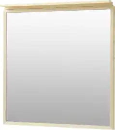 Зеркало Allen Brau Priority 80х75 1.31015.03 с подстветкой, сенсорный выключатель, Латунь