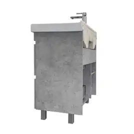 Тумба с умывальником Comforty Осло 80Н Бетон светлый, 00-00012959