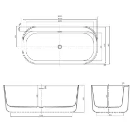 Акриловая ванна Azario Winchester 170х85 WIN17085, Отдельностоящая