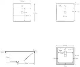 Раковина Aquanet Flash Mini 40 белая, 342051