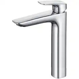 Смеситель для накладной раковины Aquatek Вега AQ1004CR, однорычажный, высокий, Хром