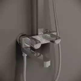 Душевая система IDDIS Slide SLISBBTi06 для ванны с изливом, с управлением Push Control цвет, Глянцевый хром