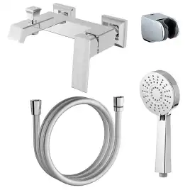 Смеситель для ванны Azario EXQUISITE AZ-VSN238340C, однорычажный, с коротким изливом, Хром