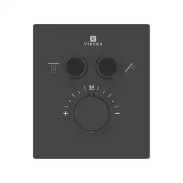 Душевая система  Vincea Inspire VSFW-3I21MT4RMB VSFW-3I21MT4RMB  с термостатом, встраиваемая, черный матовый
