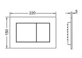 Инсталляция Tece TECE Base 2.0 9400401 + 9240407 для подвесного унитаза с кнопкой смыва  ТЕСЕNOW Черный матовый