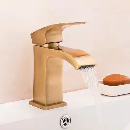 Смеситель для раковины Gappo G1007-4, Бронза