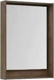 Зеркало Aquanet Милан 60 с подстветкой, сенсорный выключатель, дуб рустикальный, 336398