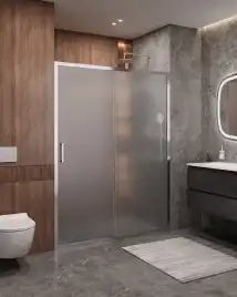 Душевая дверь CEZARES MOLVENO-BF-1-150-P-Cr стекло Матовое рифленая, профиль Хром