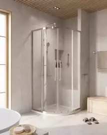Душевой уголок CEZARES RELAX-304-R-2-90-C-CR стекло Прозрачное, профиль Хром